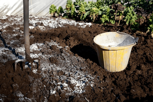 обеззараживание почвы известью