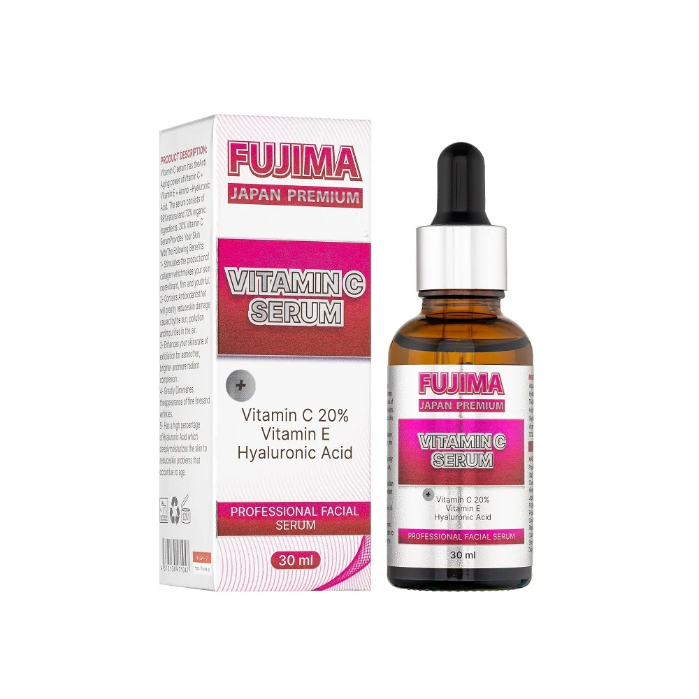 Professional facial Serum with Vitamine C 20%, Vitamine E, Hyaluronic Acid. 30мл