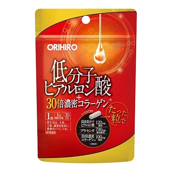 Orihiro 30-кратный коллаген, 30 капсул